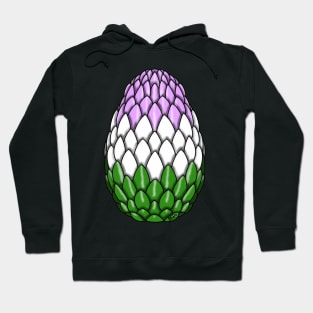 Genderqueer Pride Dragon Egg Hoodie